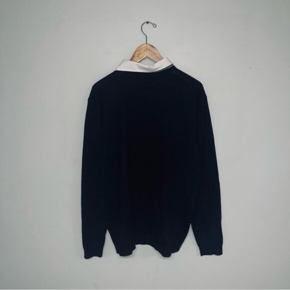 INC International Concepts Vintage Sweater Women's Size XL Black Knit Collared - Picture 5 of 7